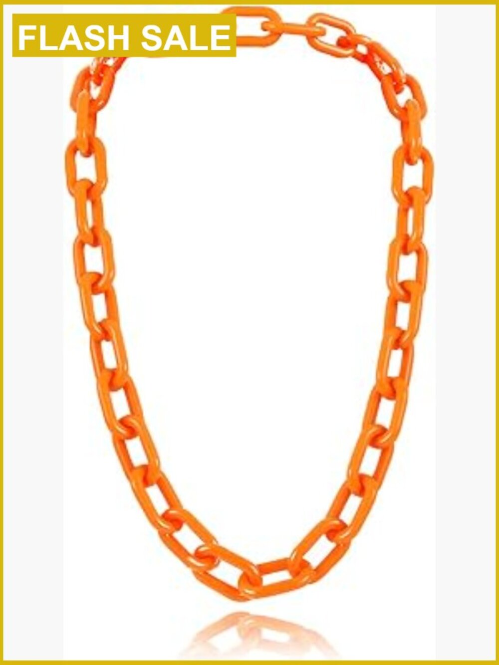 Chunky Paperclip Chain Choker Necklace Acrylic Resin Punk Hip Hop Y2k